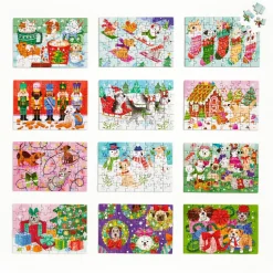 Galison Ho Ho Howl! Countdown Puzzle Set