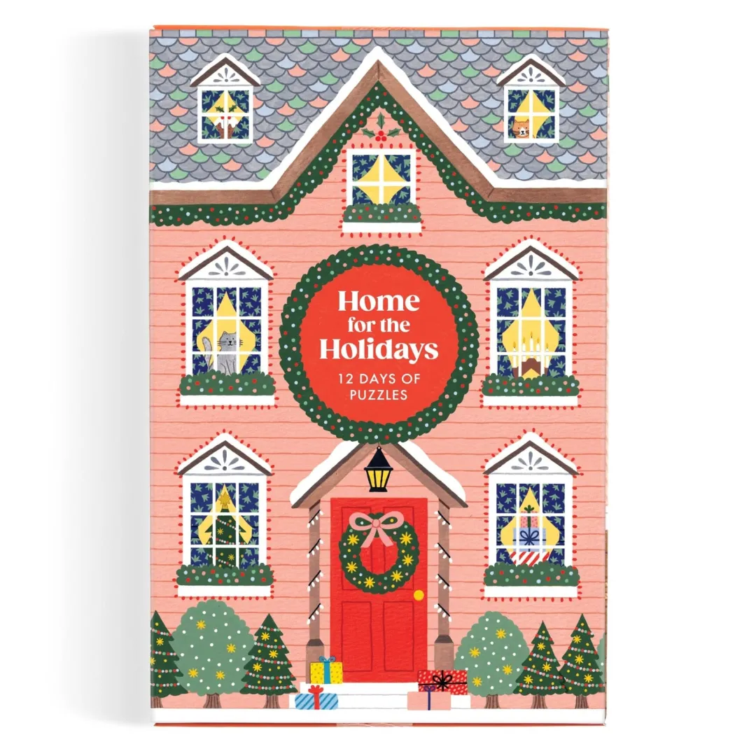 Galison Home for the Holidays 500 Piece Advent Puzzle Calendar