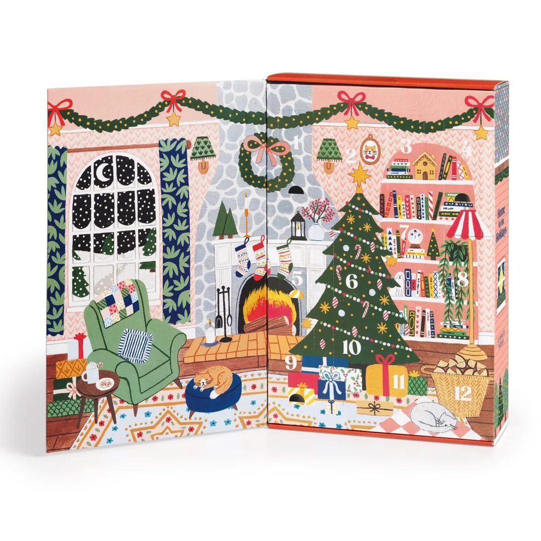 Galison Home for the Holidays 500 Piece Advent Puzzle Calendar