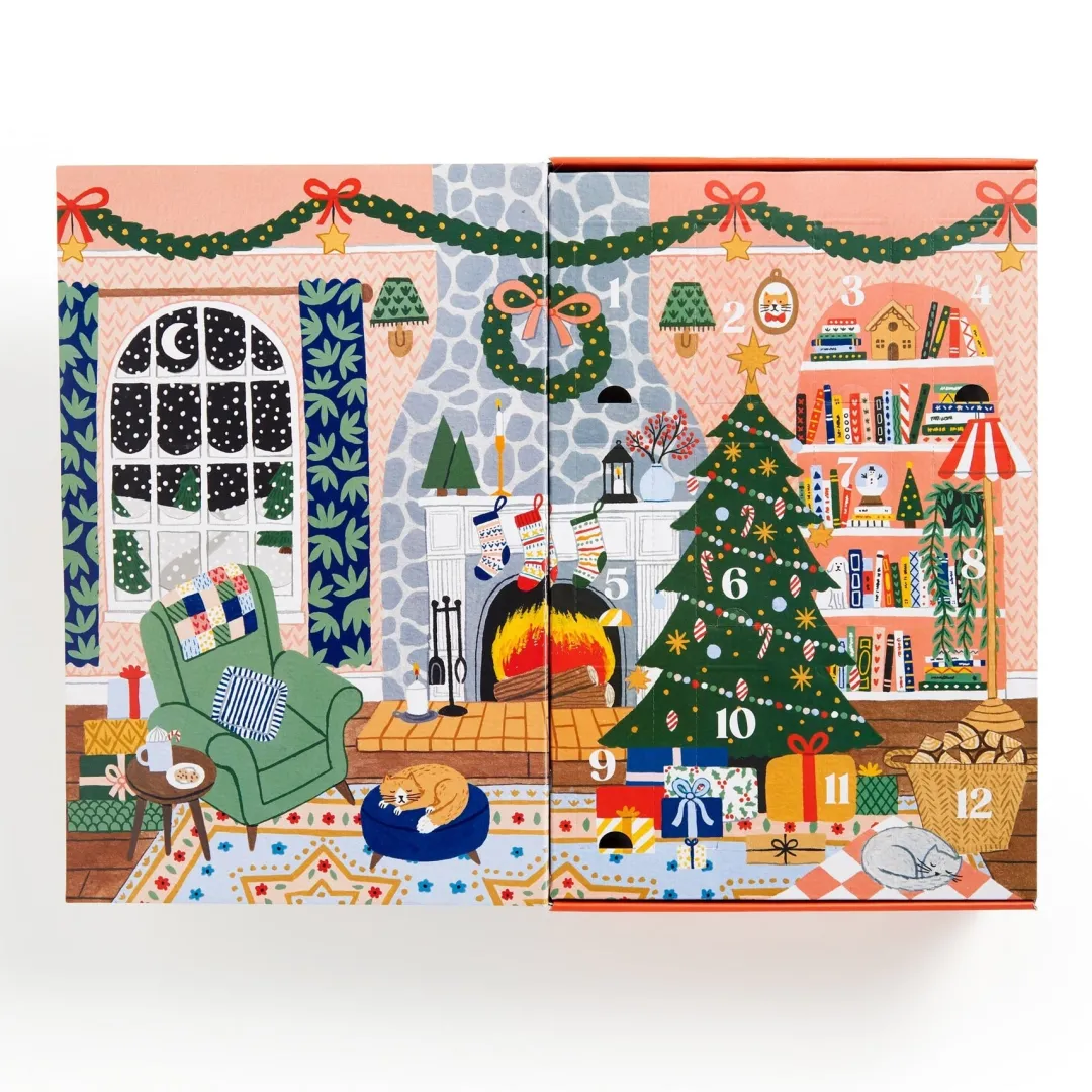 Galison Home for the Holidays 500 Piece Advent Puzzle Calendar
