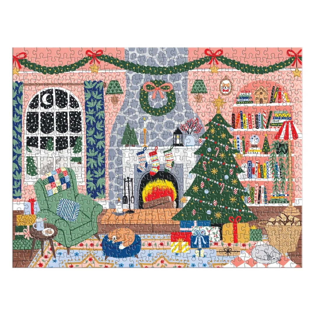Galison Home for the Holidays 500 Piece Advent Puzzle Calendar