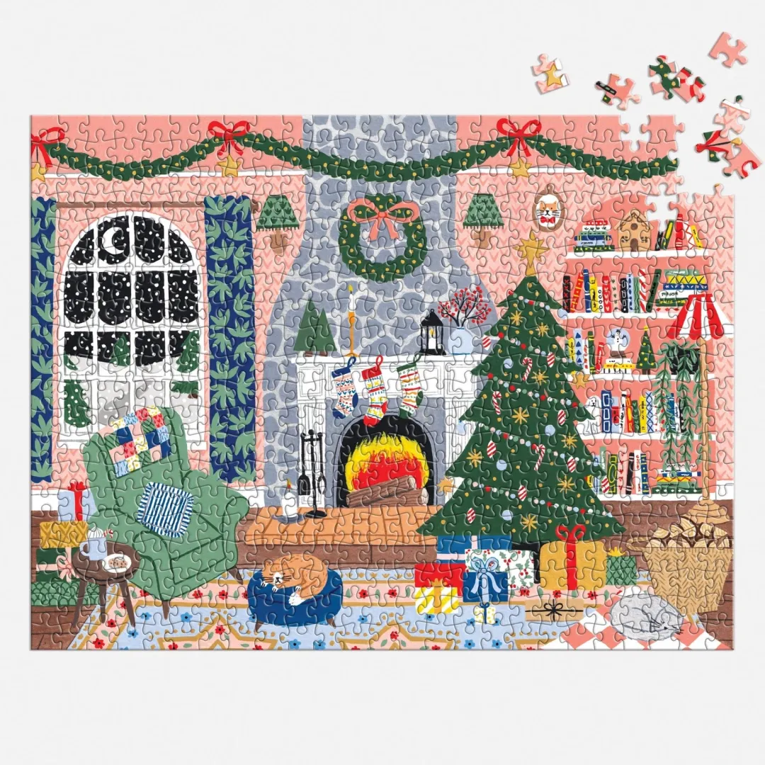 Galison Home for the Holidays 500 Piece Advent Puzzle Calendar