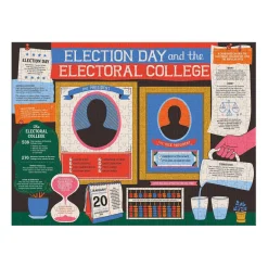 Galison How to Become President of the United States Double-Sided 500 Piece Jigsaw Puzzle