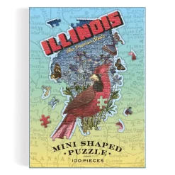 Galison Illinois Mini Shaped Puzzle