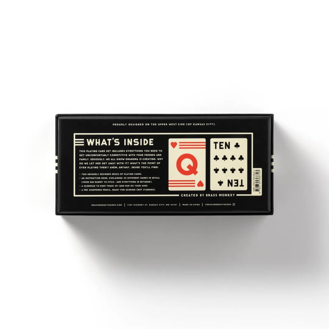 Galison It's In The Cards Playing Card Game Set