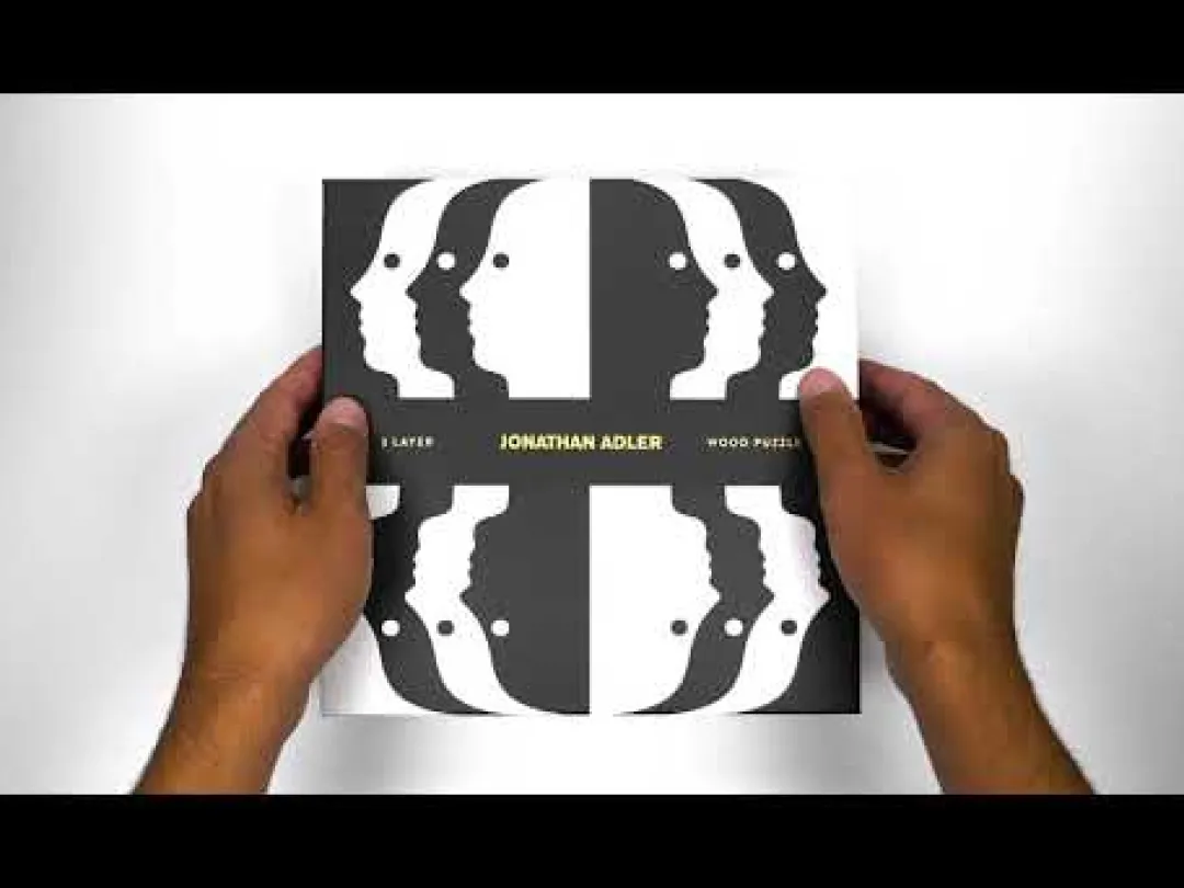 Galison Jonathan Adler Atlas Layered Wooden Jigsaw Puzzle Set