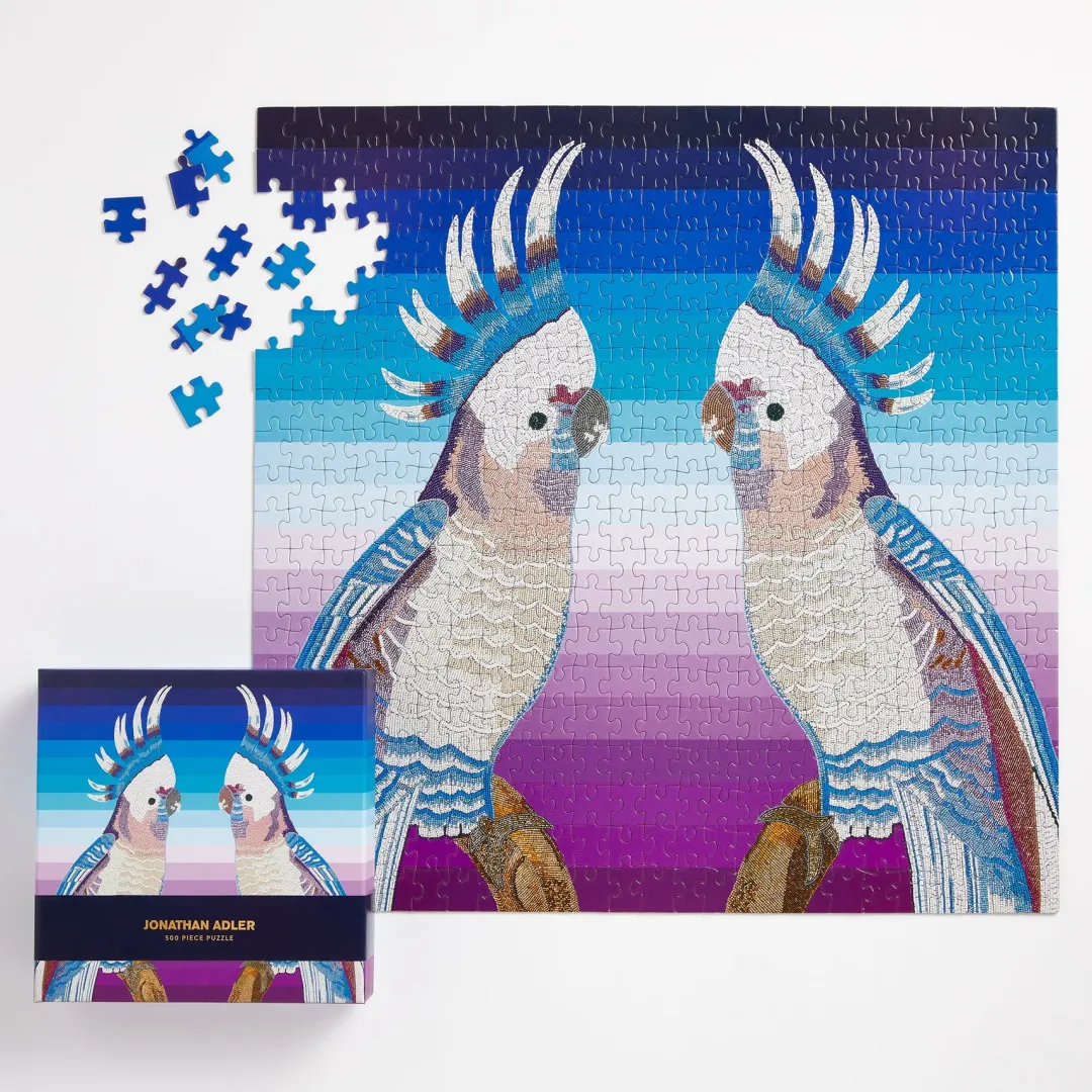 Galison Jonathan Adler Parrots 500 Piece Puzzle