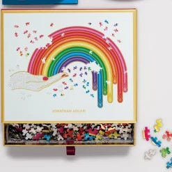Galison Jonathan Adler Rainbow Hand 750 Piece Shaped Jigsaw Puzzle
