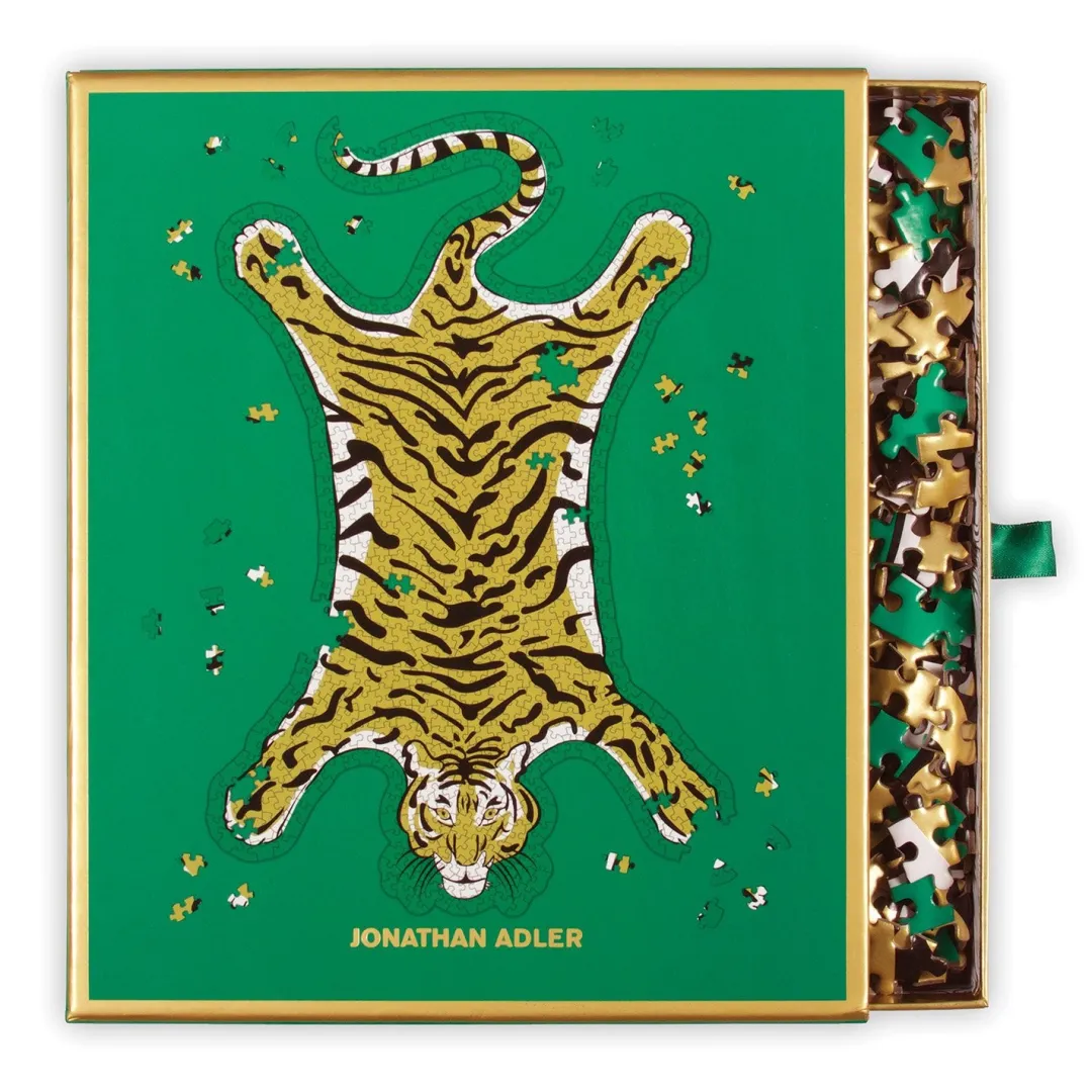 Galison Jonathan Adler Safari 750 Piece Shaped Foil Jigsaw Puzzle