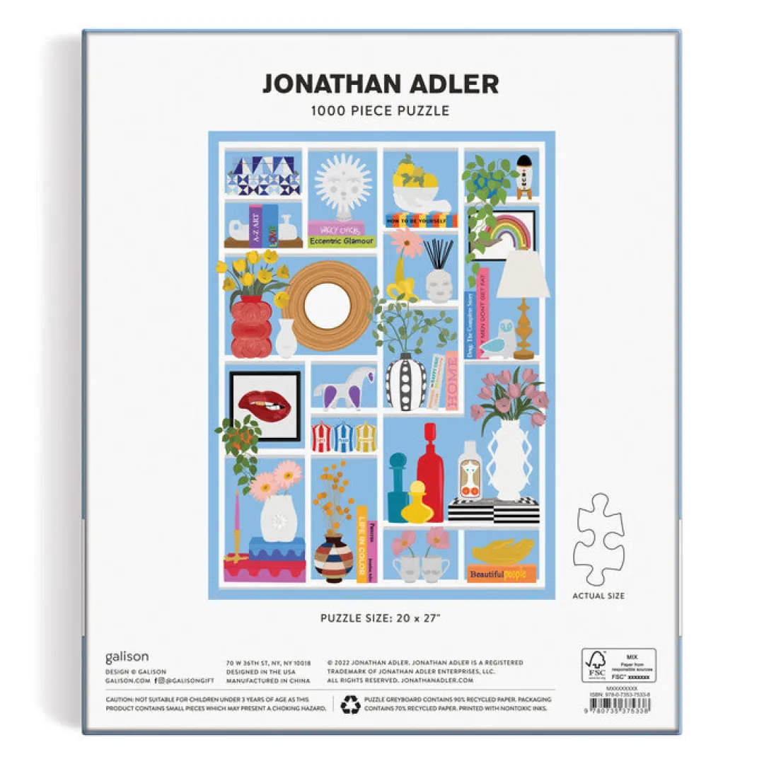 Galison Jonathan Adler Shelfie 1000 Piece Puzzle