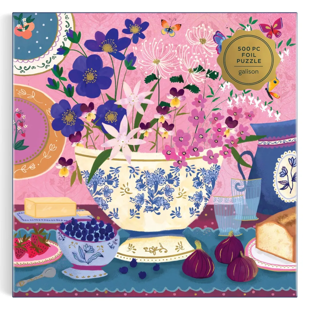 Galison Joy Laforme Art of the Table 500 Foil Piece Puzzle