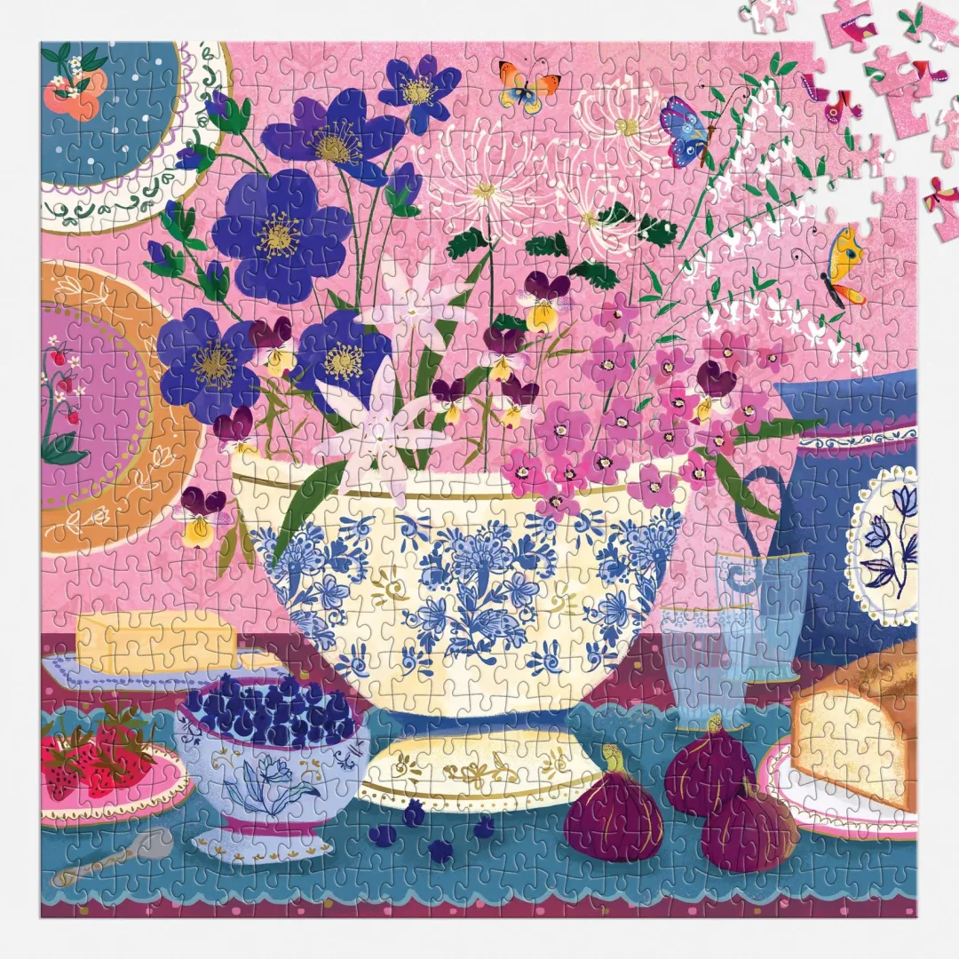 Galison Joy Laforme Art of the Table 500 Foil Piece Puzzle