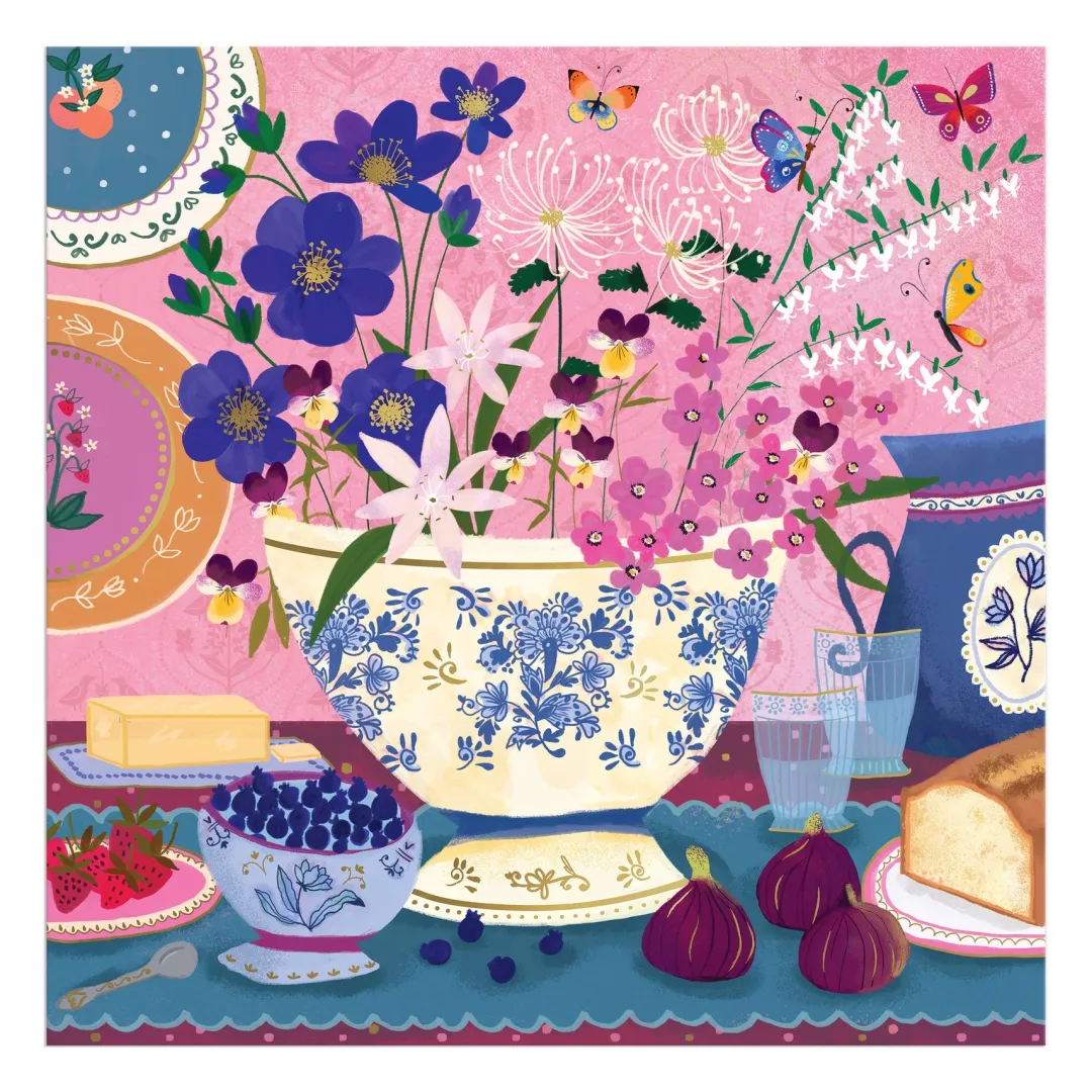 Galison Joy Laforme Art of the Table 500 Foil Piece Puzzle