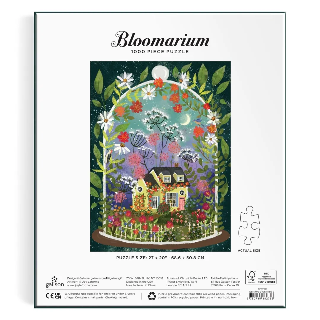 Galison Joy Laforme Bloomarium 1000 Piece Puzzle