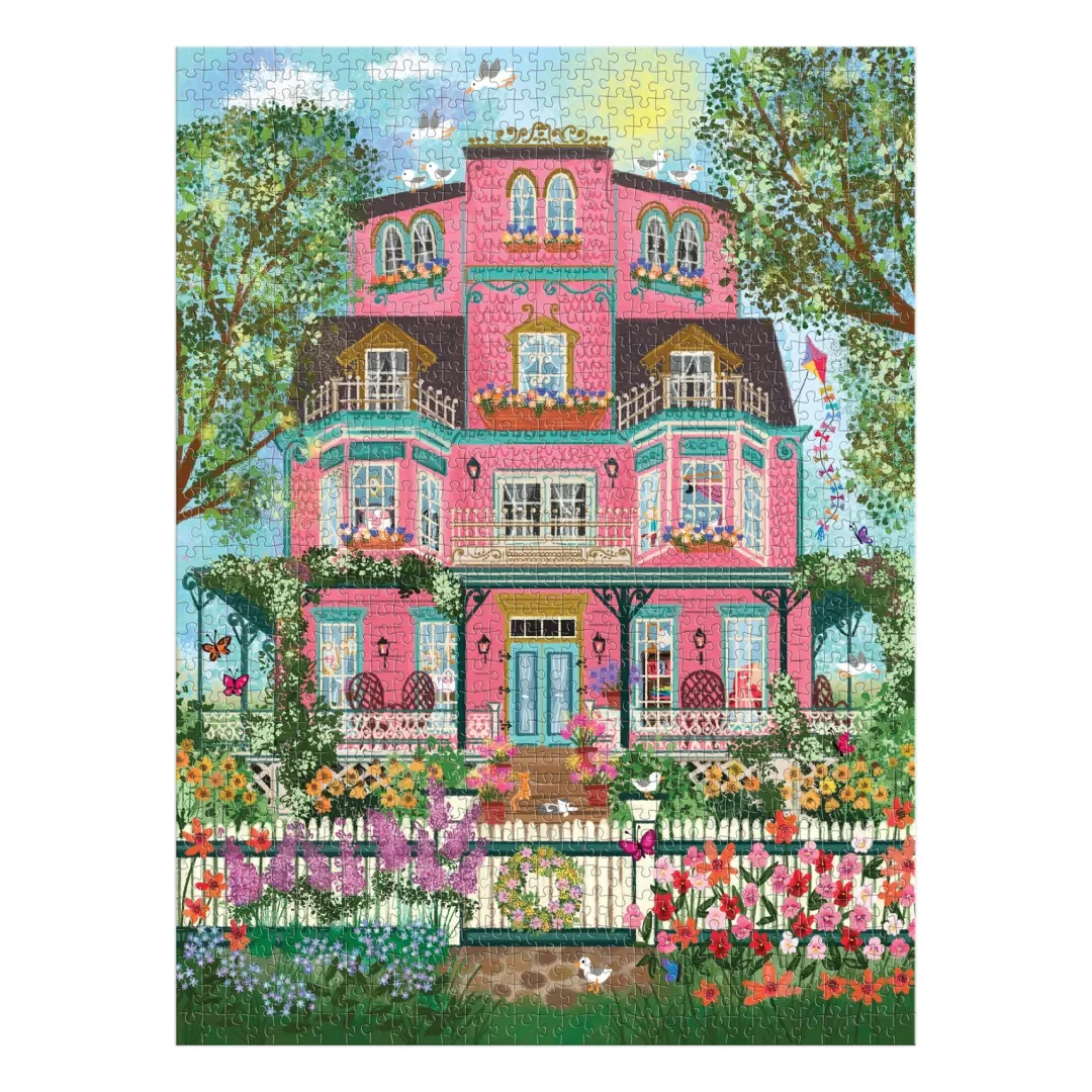 Galison Joy Laforme Capeside Victorian 1000 Piece Foil Puzzle
