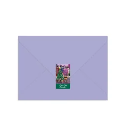 Galison Joy Laforme Christmas Square Greeting Card Puzzle