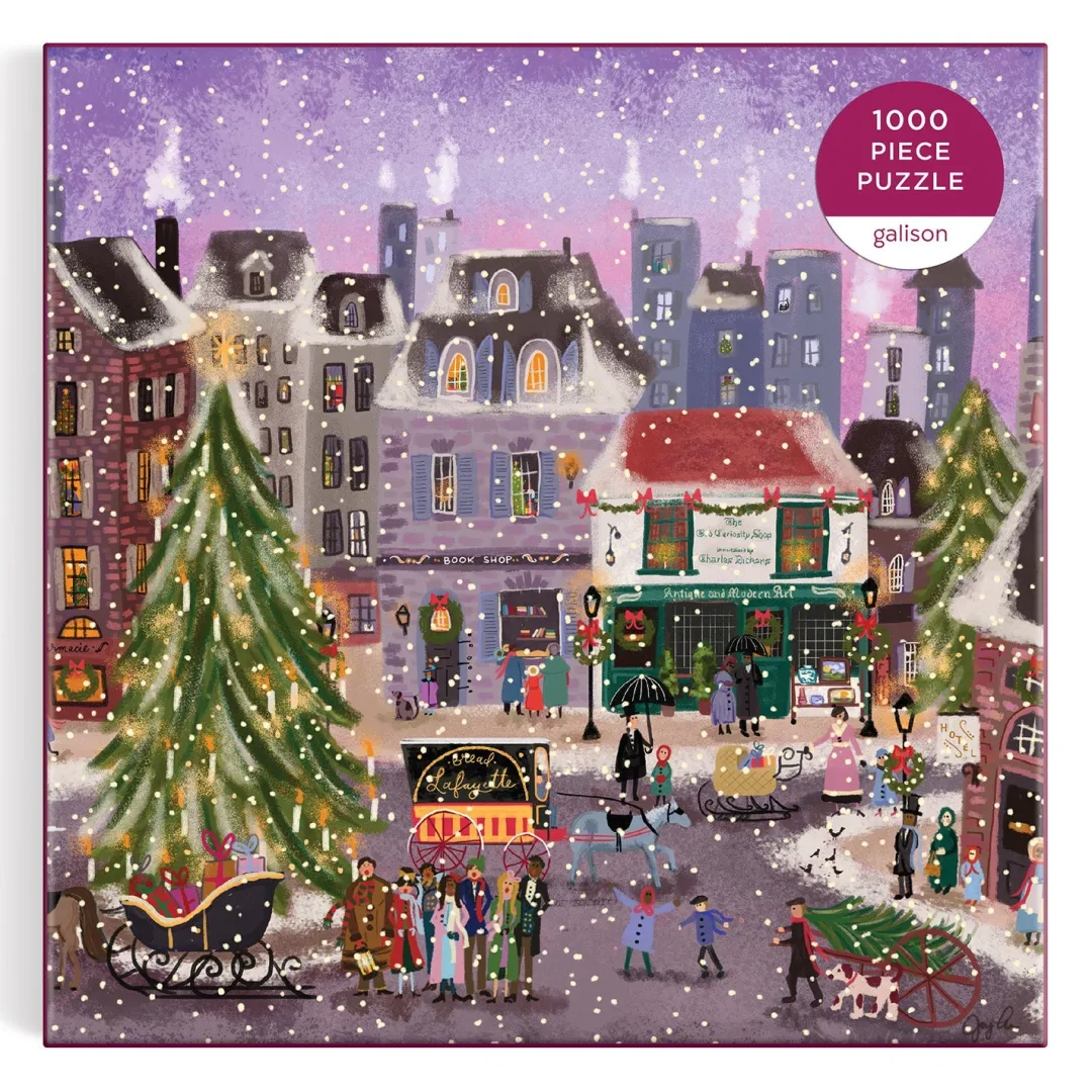 Galison Joy Laforme Christmas Square 1000 Piece Puzzle
