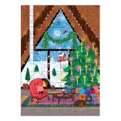 Galison Joy Laforme Cozy Cabin Greeting Card Puzzle