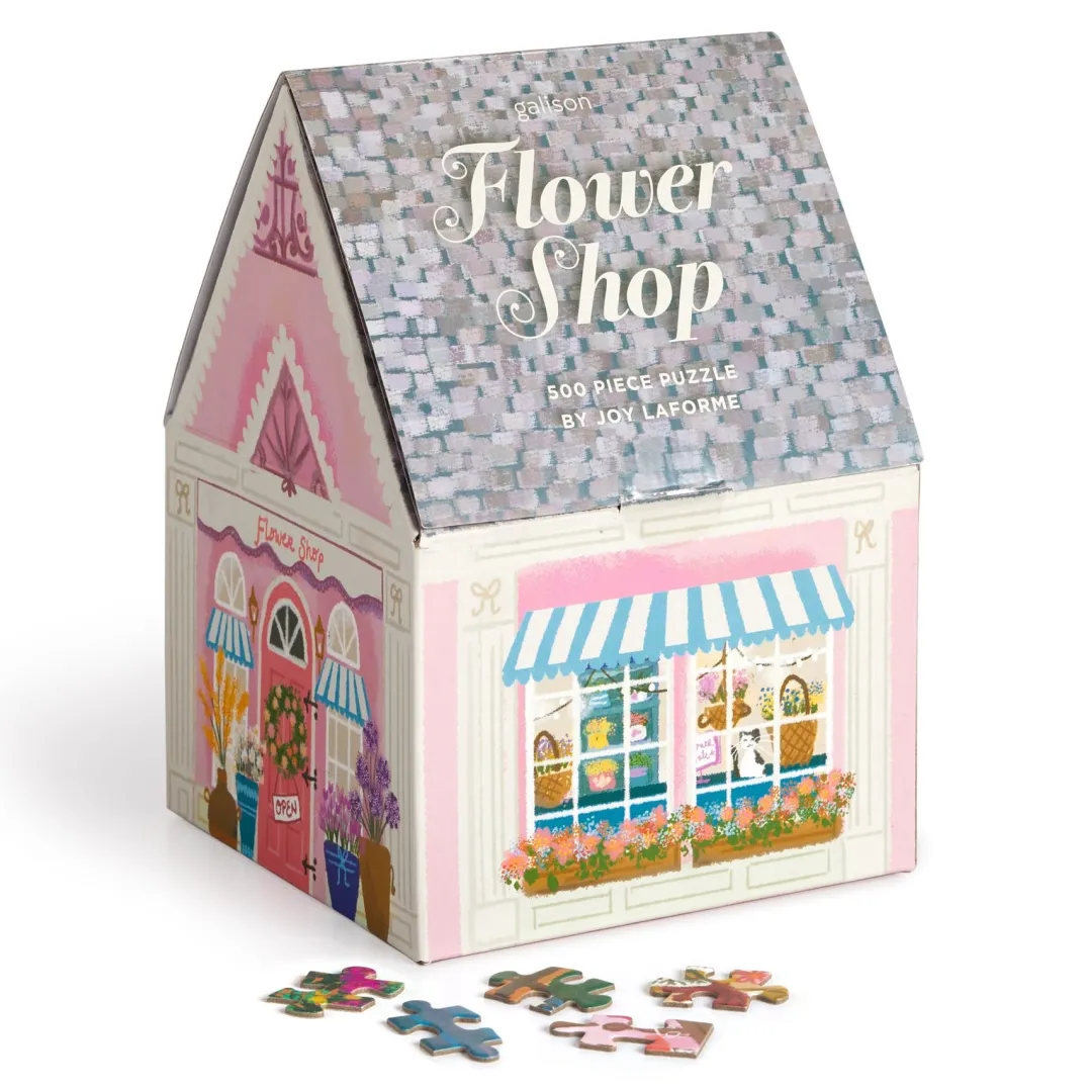 Galison Joy Laforme Flower Shop 500 Piece House Puzzle