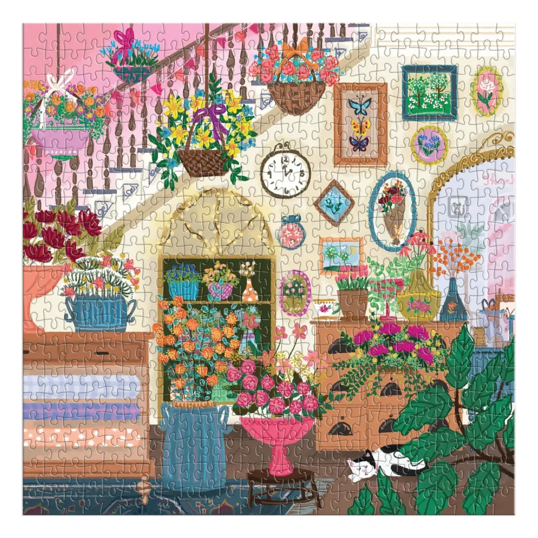 Galison Joy Laforme Flower Shop 500 Piece House Puzzle