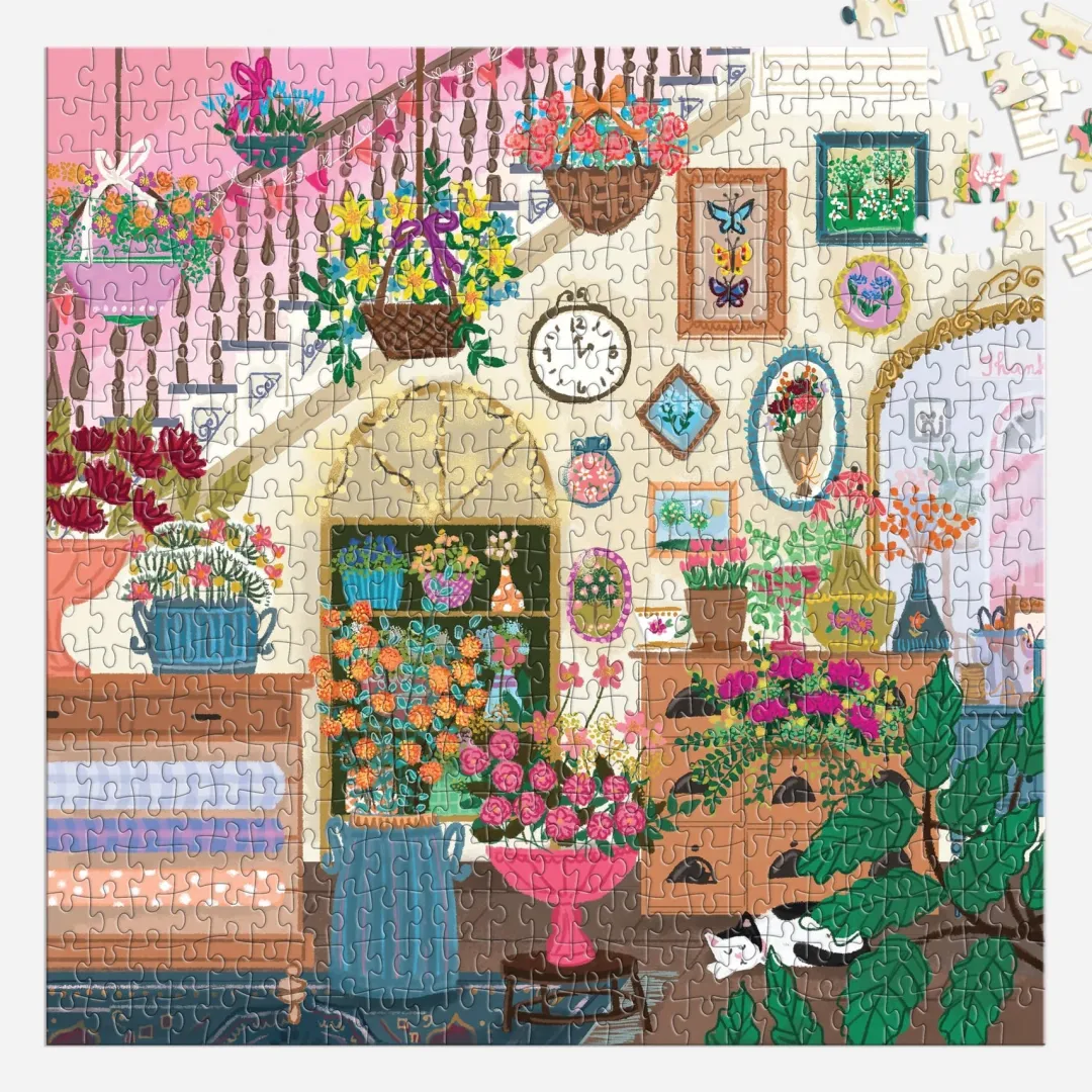 Galison Joy Laforme Flower Shop 500 Piece House Puzzle