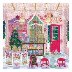 Galison Joy Laforme Gingerbread Cottage 500 Piece Puzzle In A House