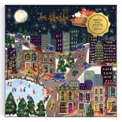 Galison Joy Laforme Presentville 500 Piece Foil Puzzle