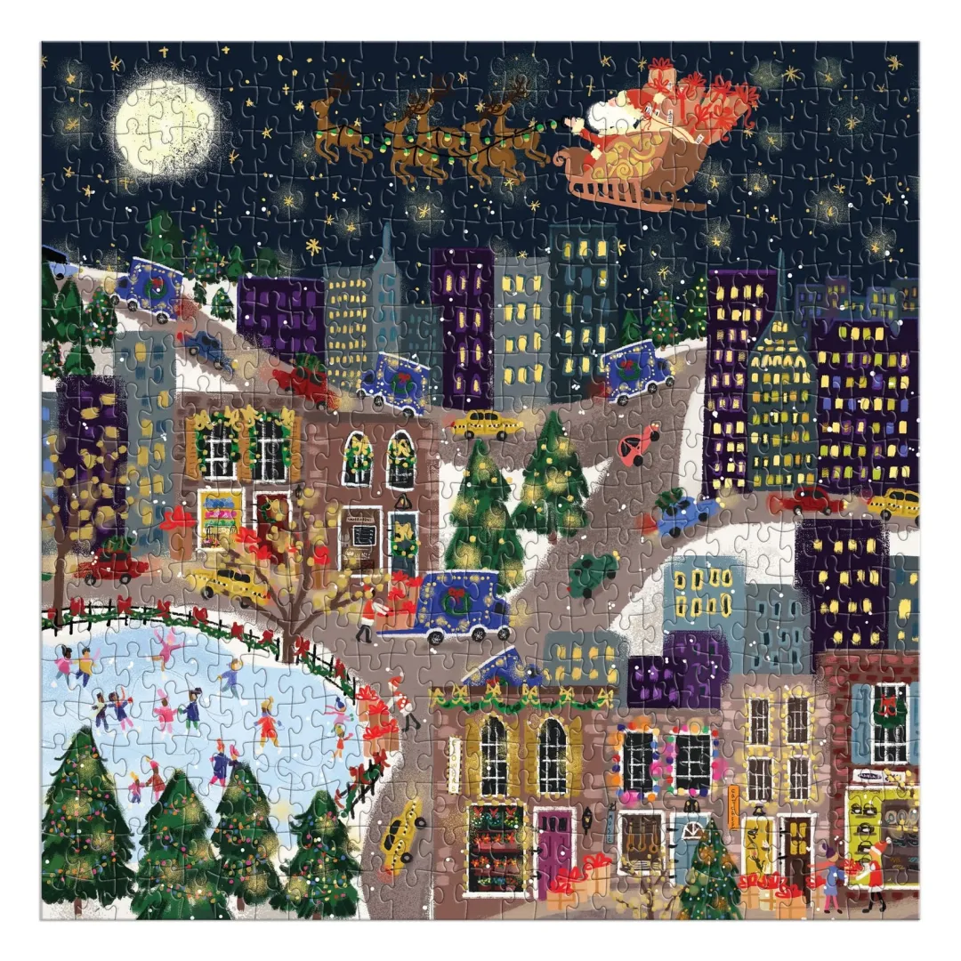 Galison Joy Laforme Presentville 500 Piece Foil Puzzle