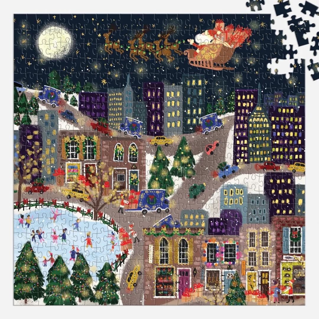 Galison Joy Laforme Presentville 500 Piece Foil Puzzle