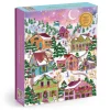 Galison Joy Laforme Snowcap Village 1000 Piece Foil Puzzle