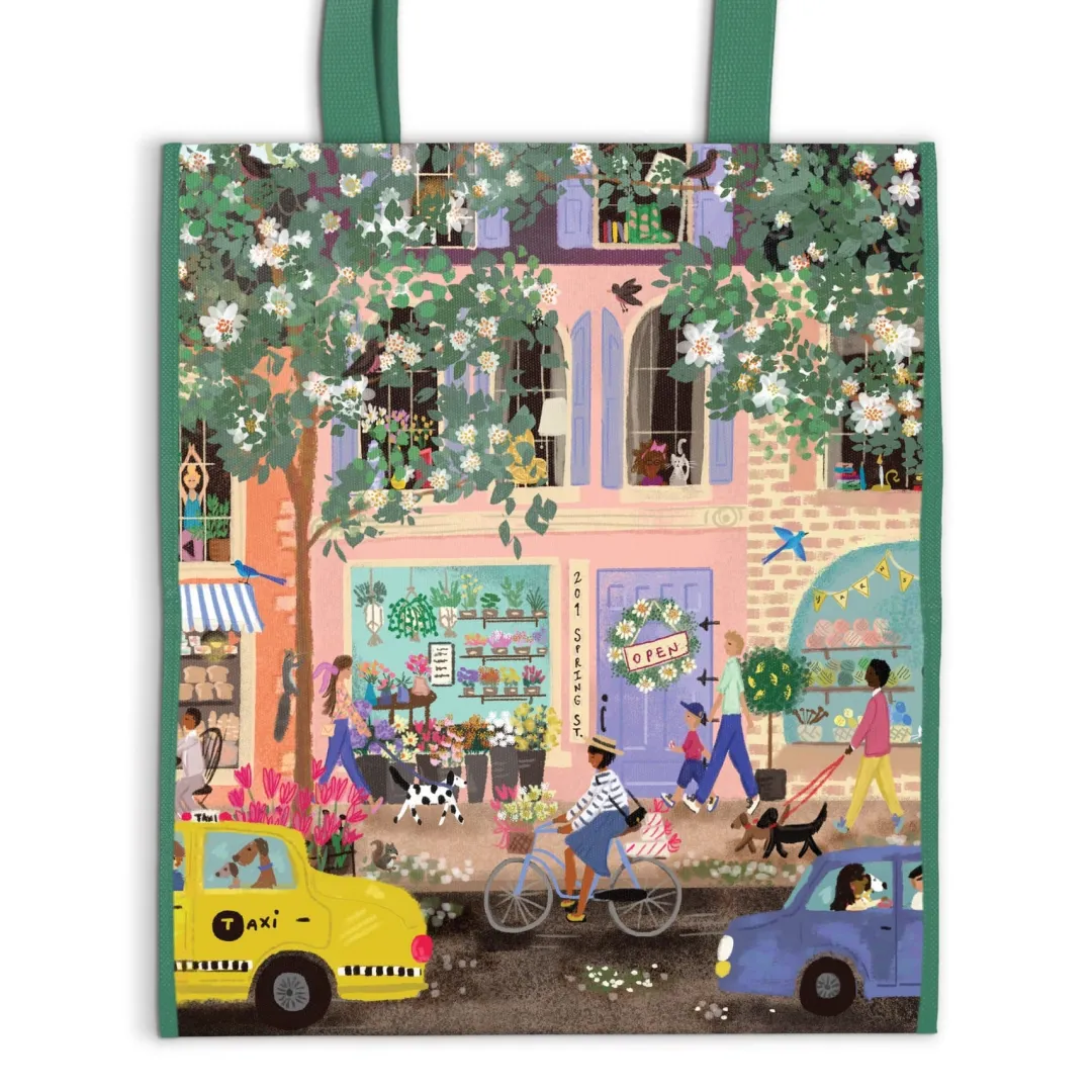 Galison Joy Laforme Spring Street Reusable Shopping Bag
