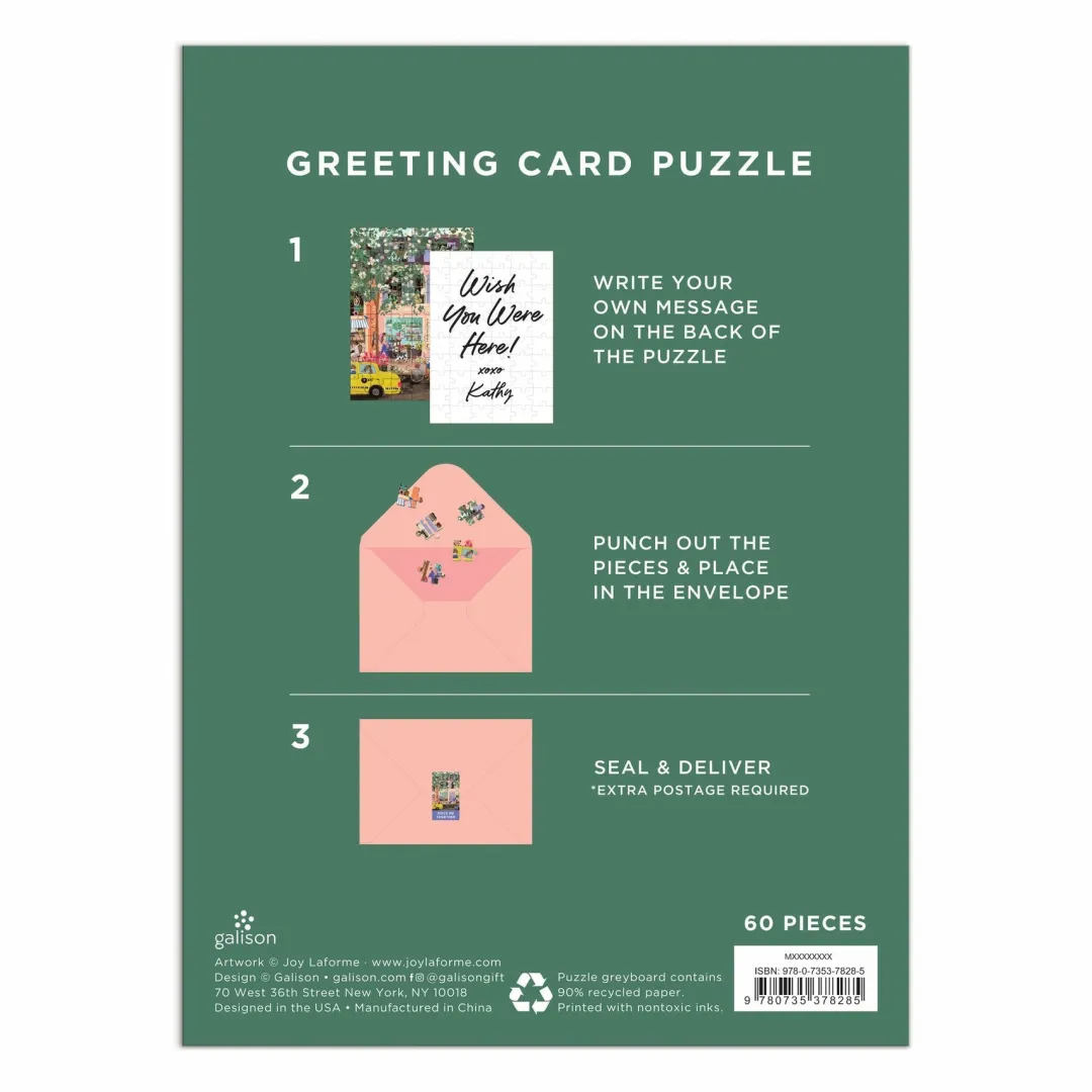 Galison Joy Laforme Spring Street Greeting Card Puzzle
