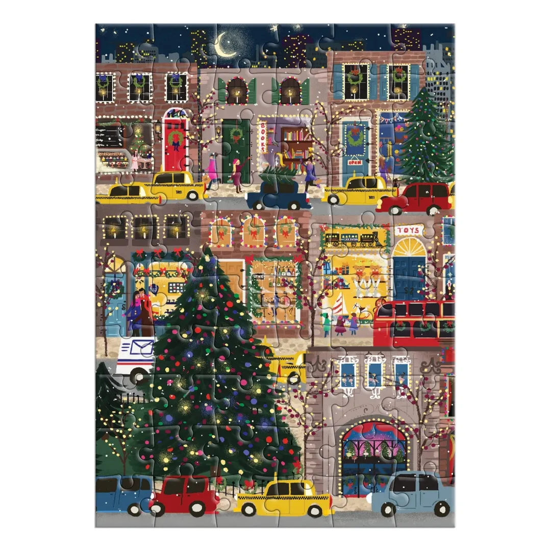 Galison Joy Laforme Winter Lights Greeting Card Puzzle