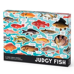 Galison Judgy Fish 1000 Piece Puzzle