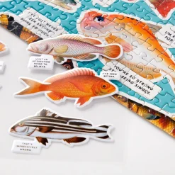 Galison Judgy Fish 1000 Piece Puzzle