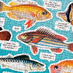 Galison Judgy Fish 1000 Piece Puzzle