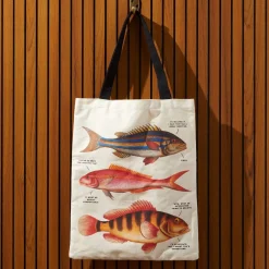 Galison Judgy Fish Canvas Tote