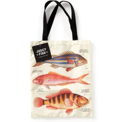 Galison Judgy Fish Canvas Tote