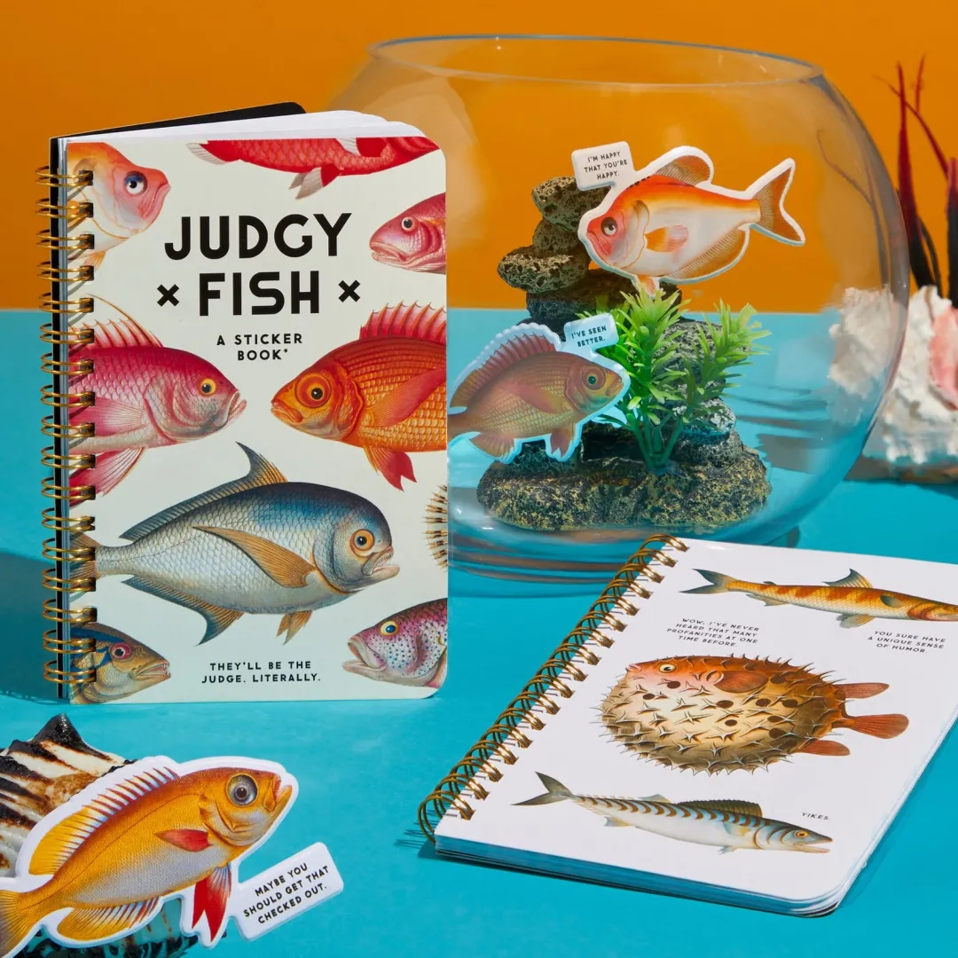 Galison Judgy Fish Sticker Book