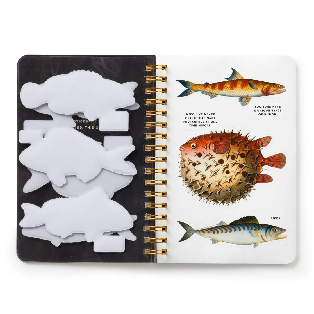 Galison Judgy Fish Sticker Book