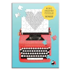 Galison Just My Type Vintage Typewriter 100 Piece Mini Shaped Jigsaw Puzzle