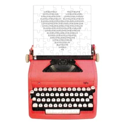 Galison Just My Type Vintage Typewriter 100 Piece Mini Shaped Jigsaw Puzzle