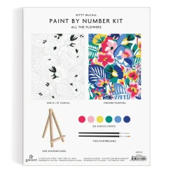 Galison Kitty McCall All the Flowers Paint By Number Kit