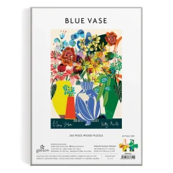 Galison Kitty McCall Blue Vase 250 Piece Wood Puzzle