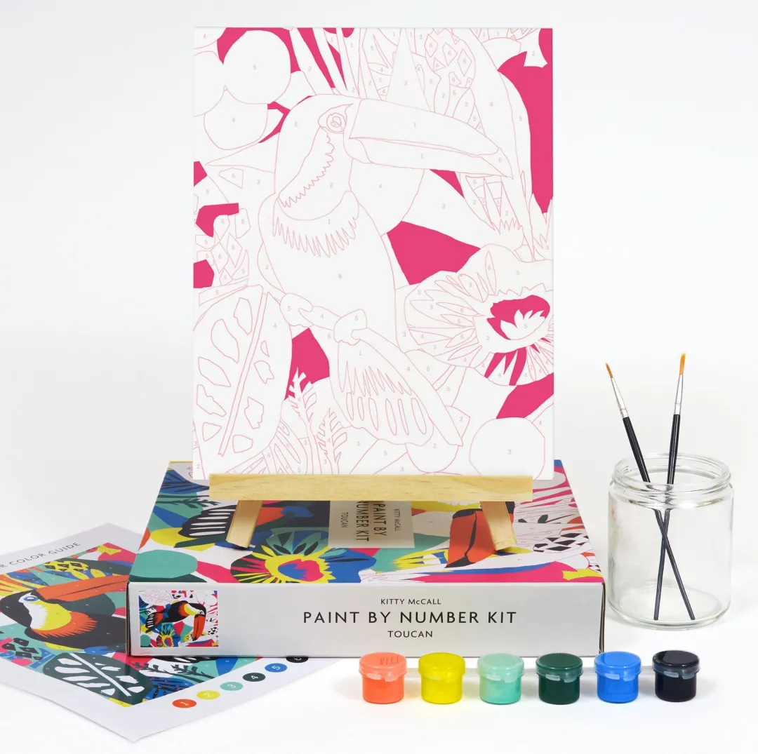 Galison Kitty McCall Toucan Paint By Number Kit