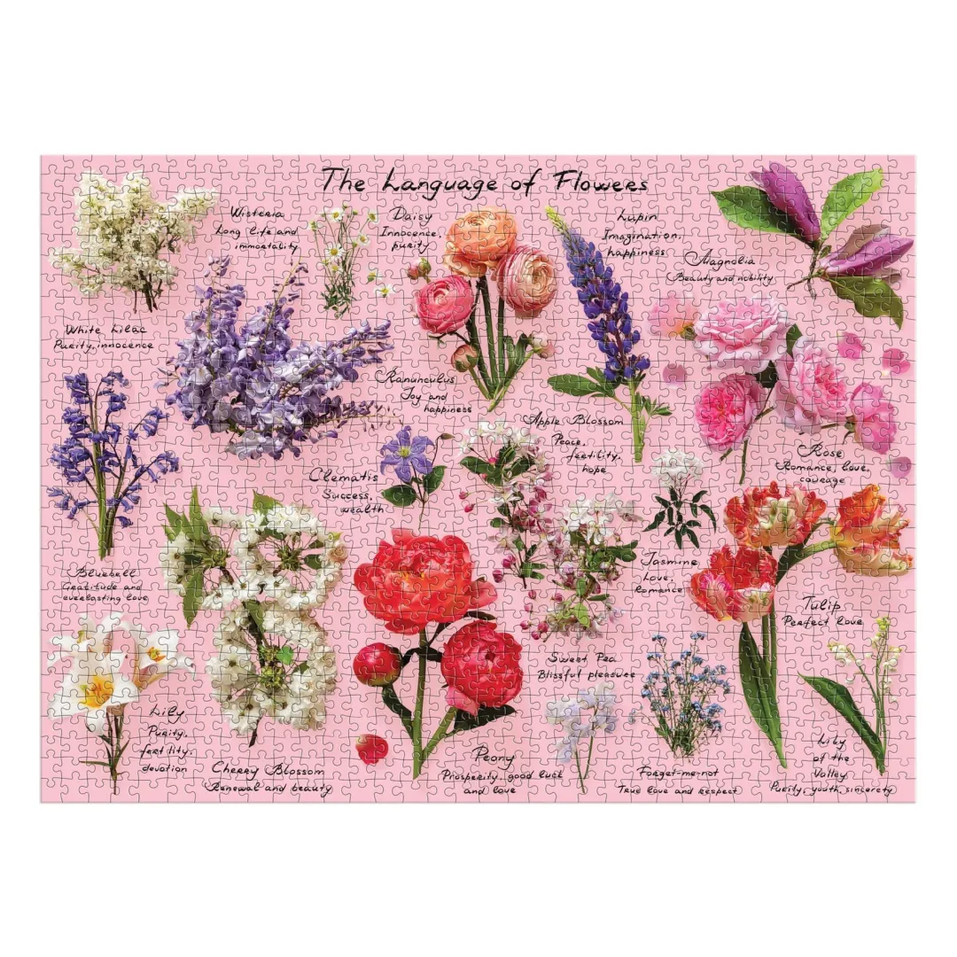 Galison Language of Flowers 1000 Piece Puzzle