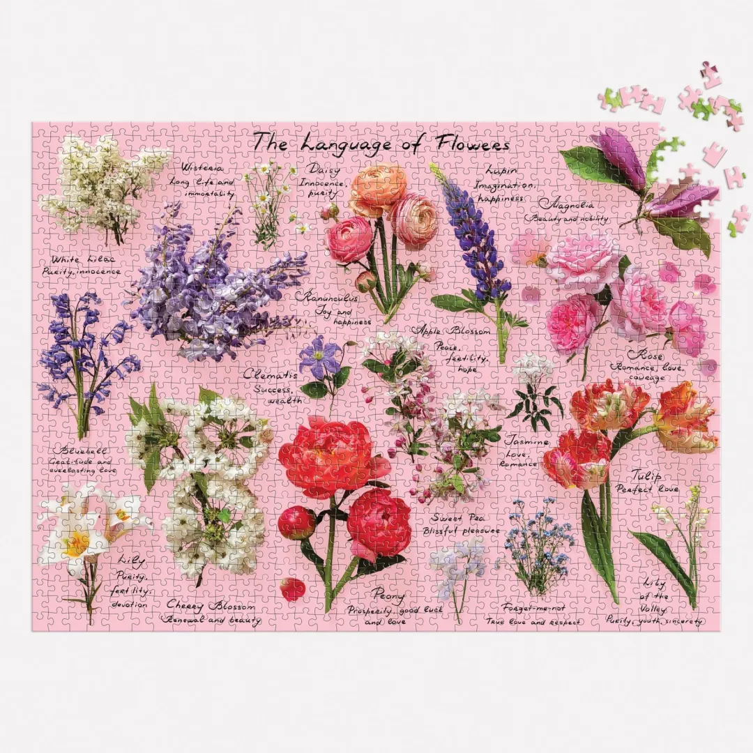 Galison Language of Flowers 1000 Piece Puzzle