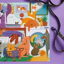 Galison Laundry Dogs 500 Piece Puzzle