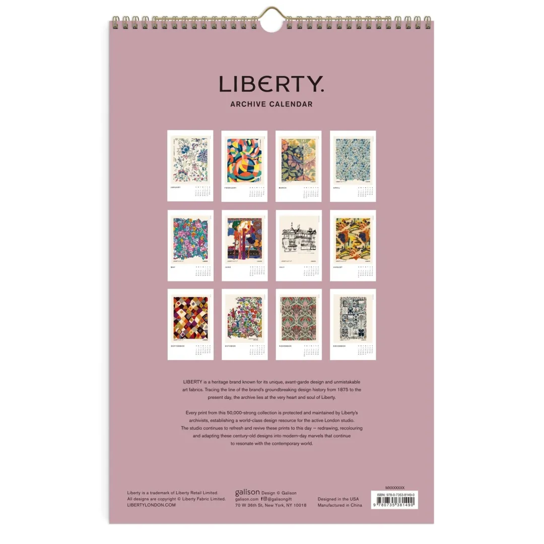 Galison Liberty 2025 Wall Calendar