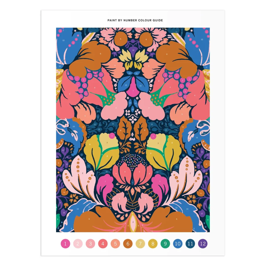 Galison Liberty 9 x 12 Paint by Number Kit Glastonbury